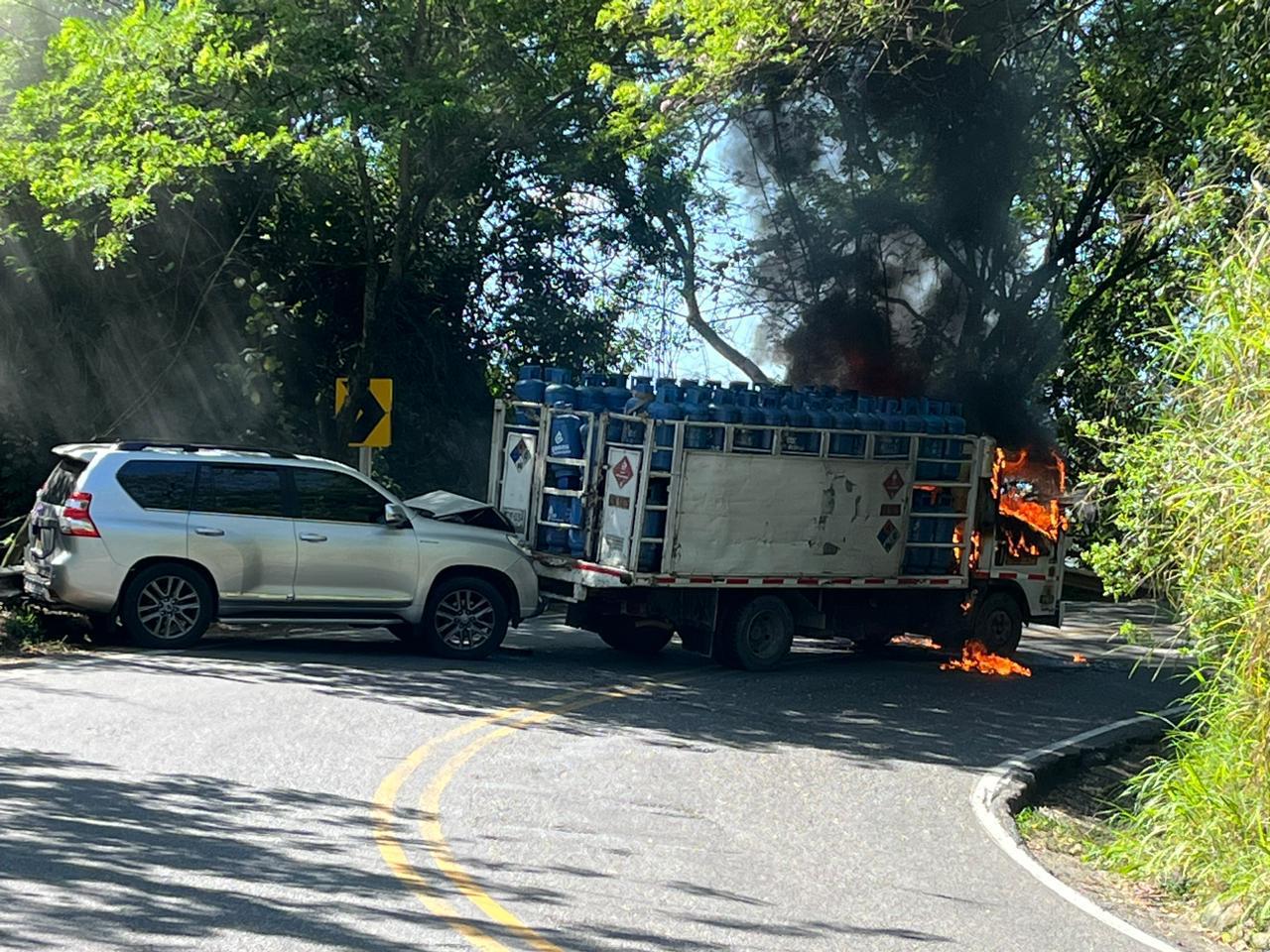 Asesinan a conductor de vehículo de gas en el suroeste antioqueño. Foto: Denuncias Antioquia