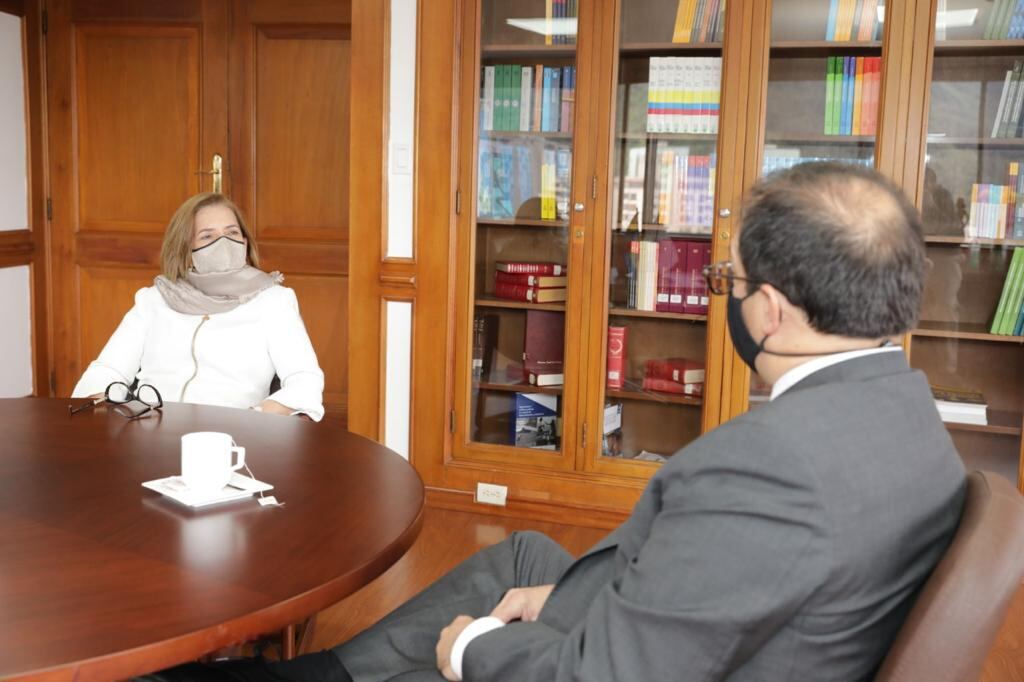 La procuradora Margarita Cabello y el fiscal Francisco Barbosa han manifestado sus preocupaciones frente a varias iniciativas del Gobierno Petro (Colprensa: Procuraduría)