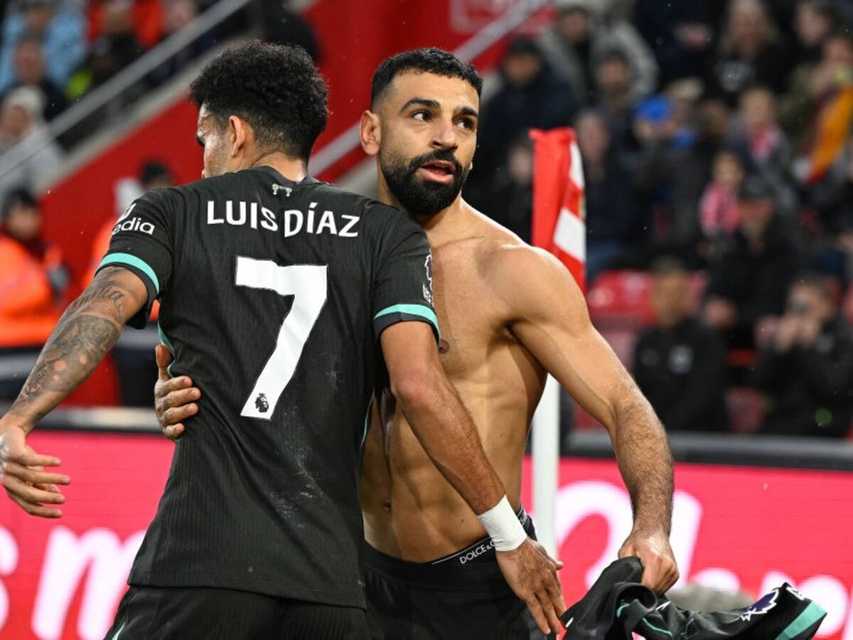 Luis Díaz contagia y Salah se viste de héroe en remontada del Liverpool a Southampton