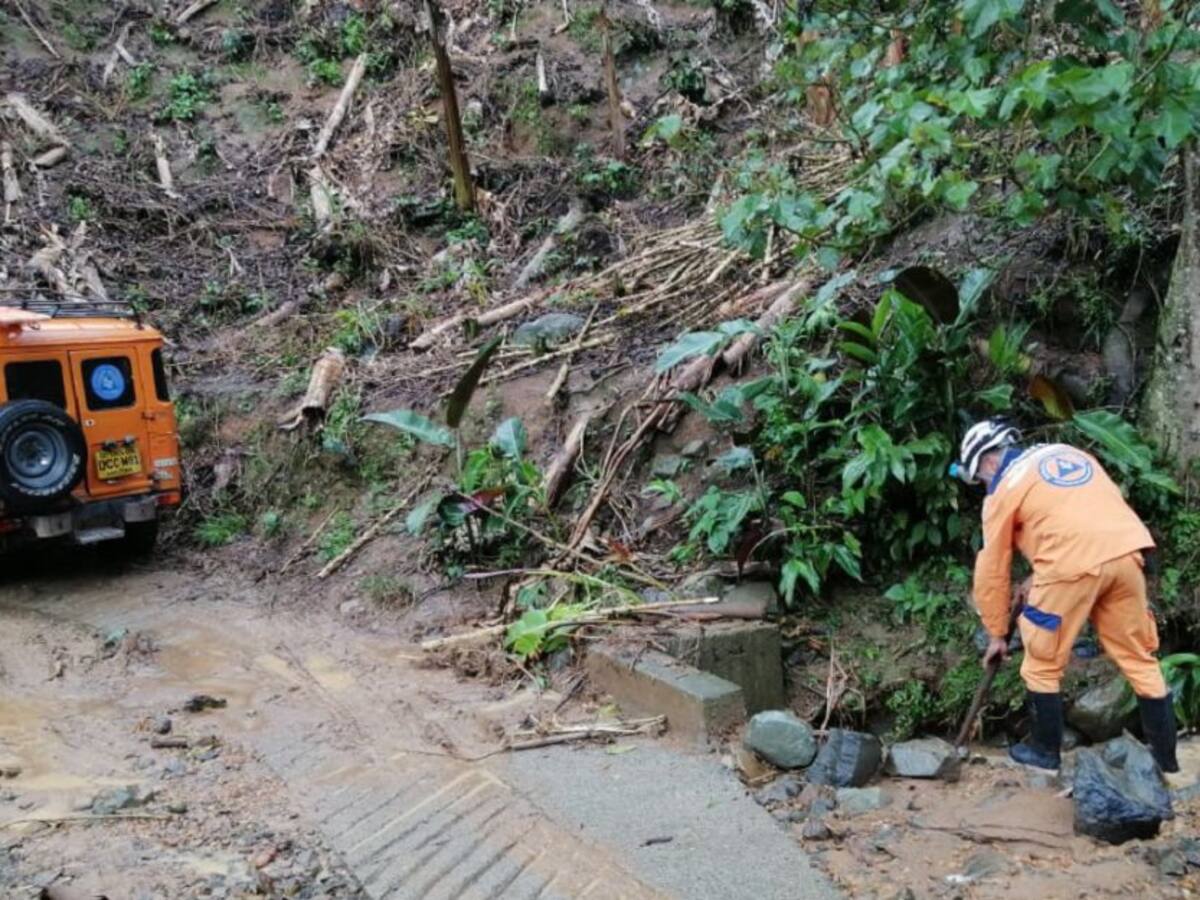 Por fuertes lluvias, se registraron inundaciones en varias casas de Anserma