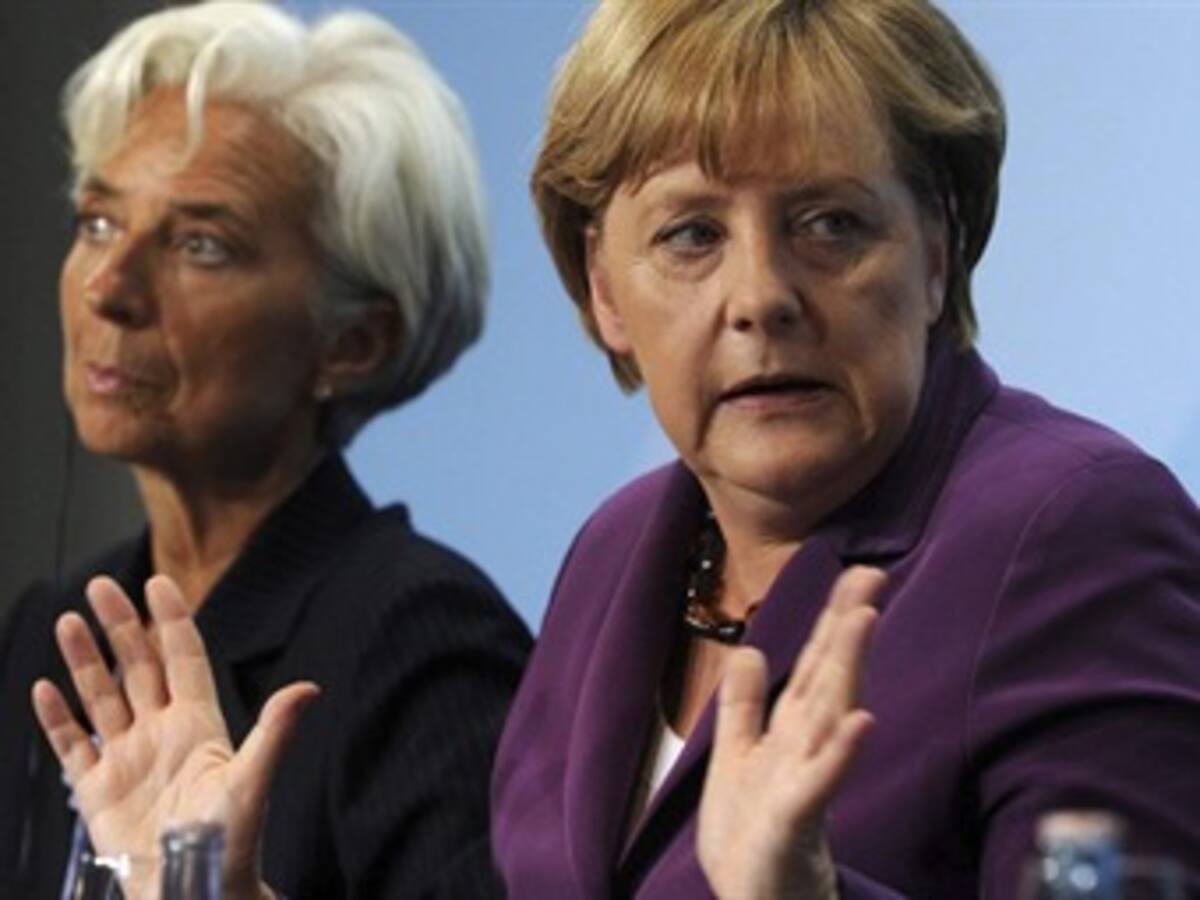 Merkel y Lagarde se reúnen mañana para analizar la evolución de la crisis