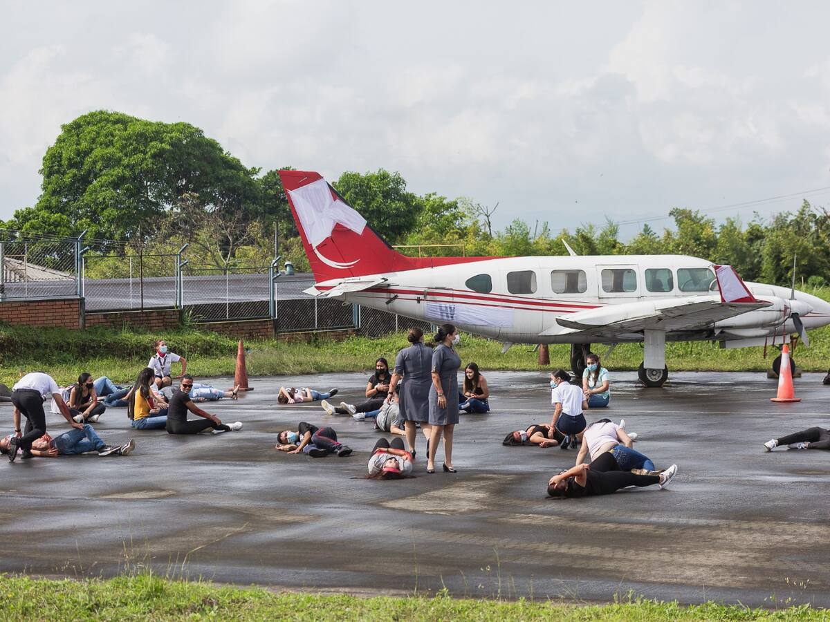 Este 29 de septiembre se realizará simulacro de accidente de avión en el Aeromatecaña