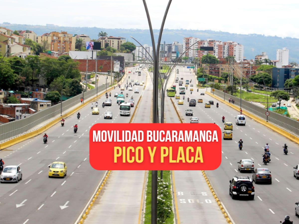 No habrá pico y placa en Bucaramanga durante Semana Santa ¿Por qué?