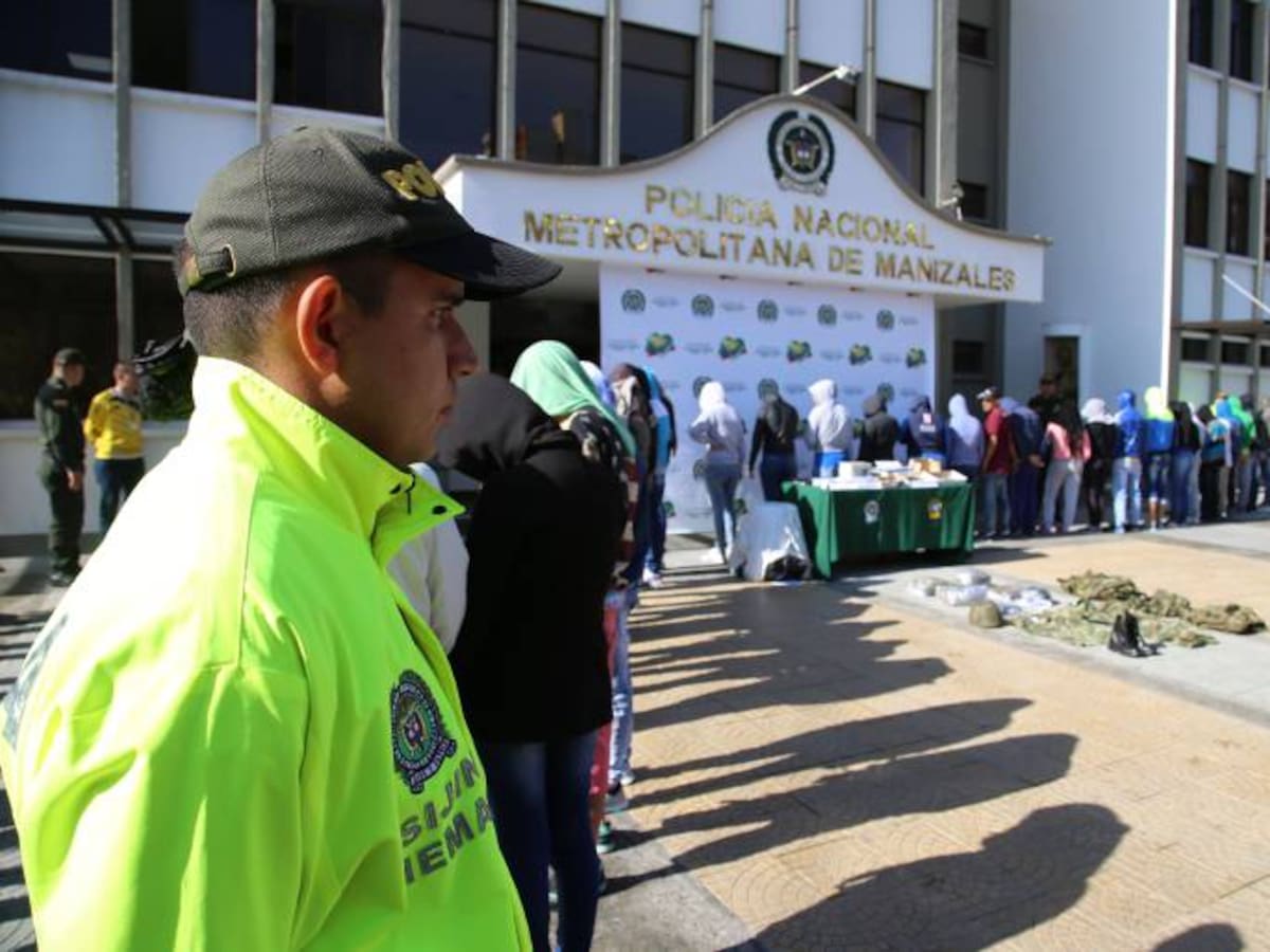 Capturan a 46 personas señaladas de distribuir drogas en Manizales y municipios vecinos