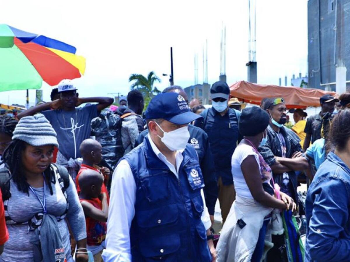 Defensoría del Pueblo solicitó protección de niños migrantes en Necoclí