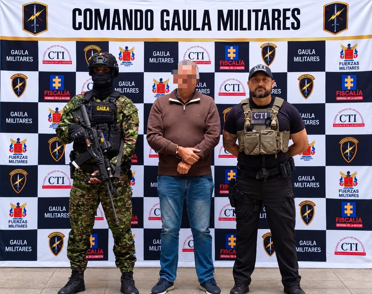 Capturan en Medellín a narcotraficante con enlace a las disidencias de las Farc. Foto: Cuarta Brigada.