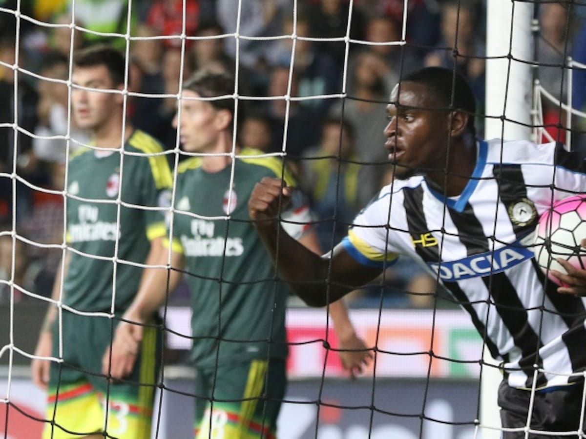 Duván Zapata anotó en la derrota del Udinese frente al Carpi