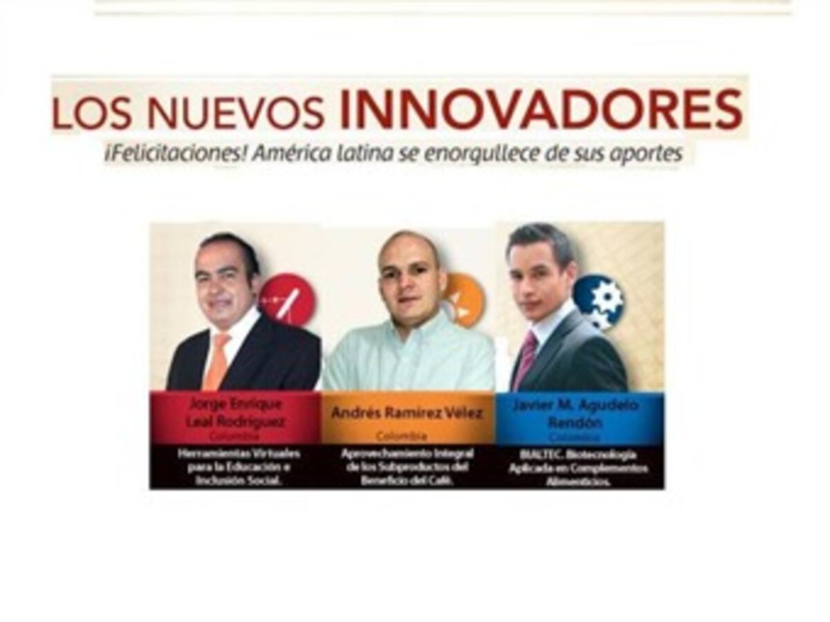 Tres colombianos ganan premio de Innovadores de América