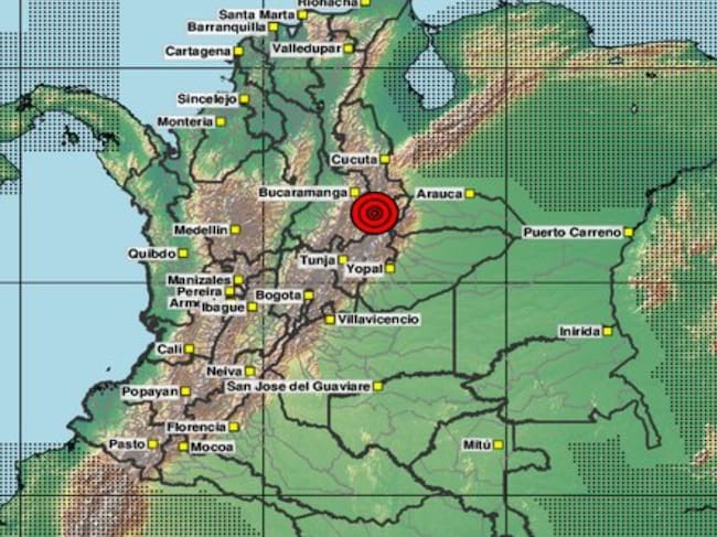Temblor en Los Santos, Santander. Foto: Servicio Geológico Colombiano