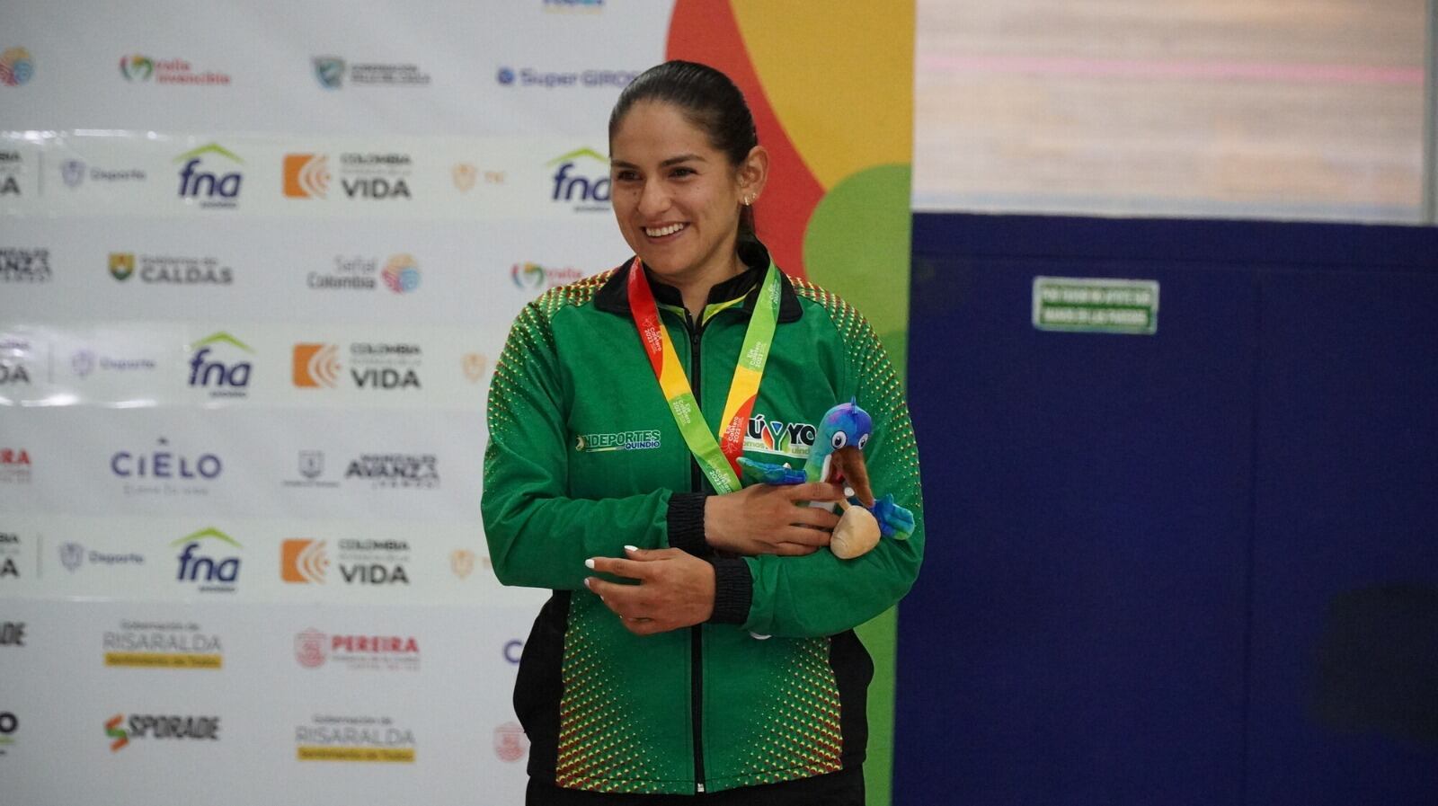 Sérika Michell Gulumá, ganó medalla de bronce en ciclismo, ya es la medalla 19 para el Quindío en Juegos Nacionales. Foto Cortesía Indeportes