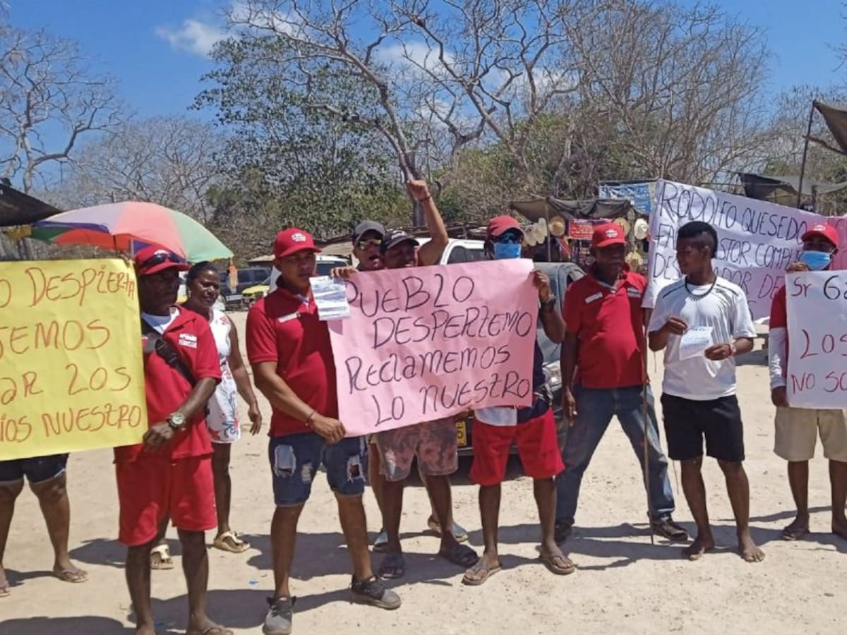 Nativos de Playa Blanca protestaron en defensa de tierras ancestrales