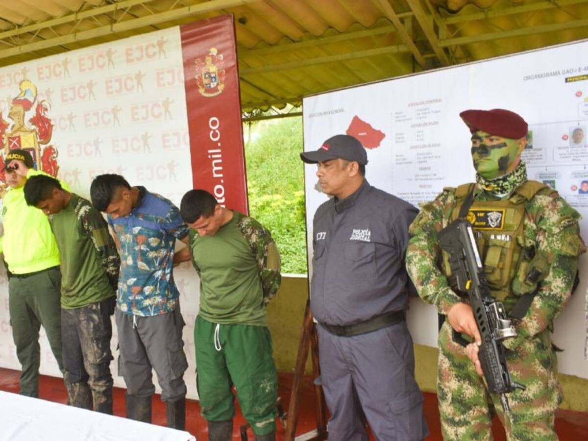Capturados presuntos integrantes del ‘Comando de Frontera’ en el Caquetá