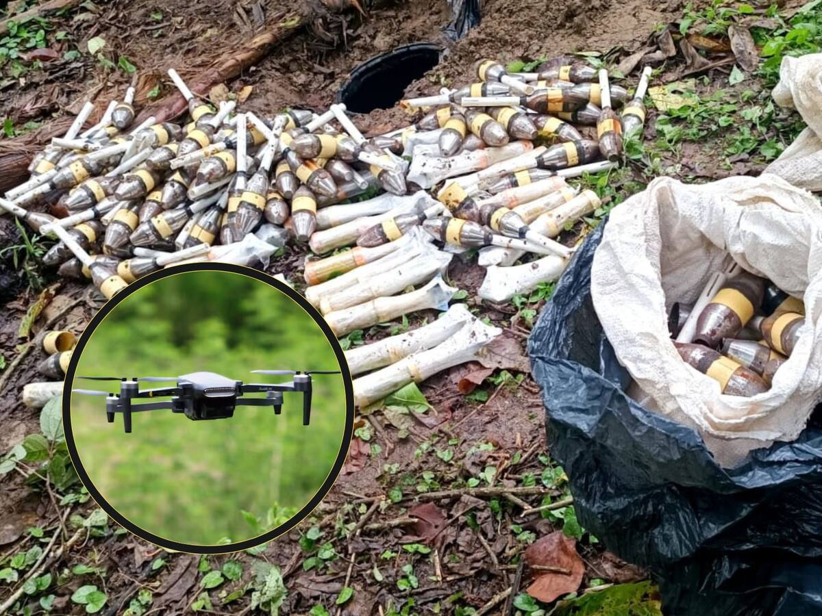 Disidencias FARC tenían listos explosivos para lanzarlos con drones en el Cauca