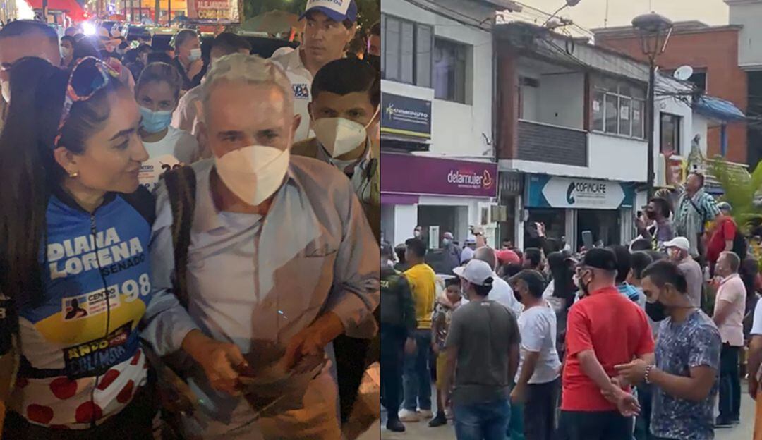 Visita de Álvaro Uribe Vélez al centro sur de Caldas