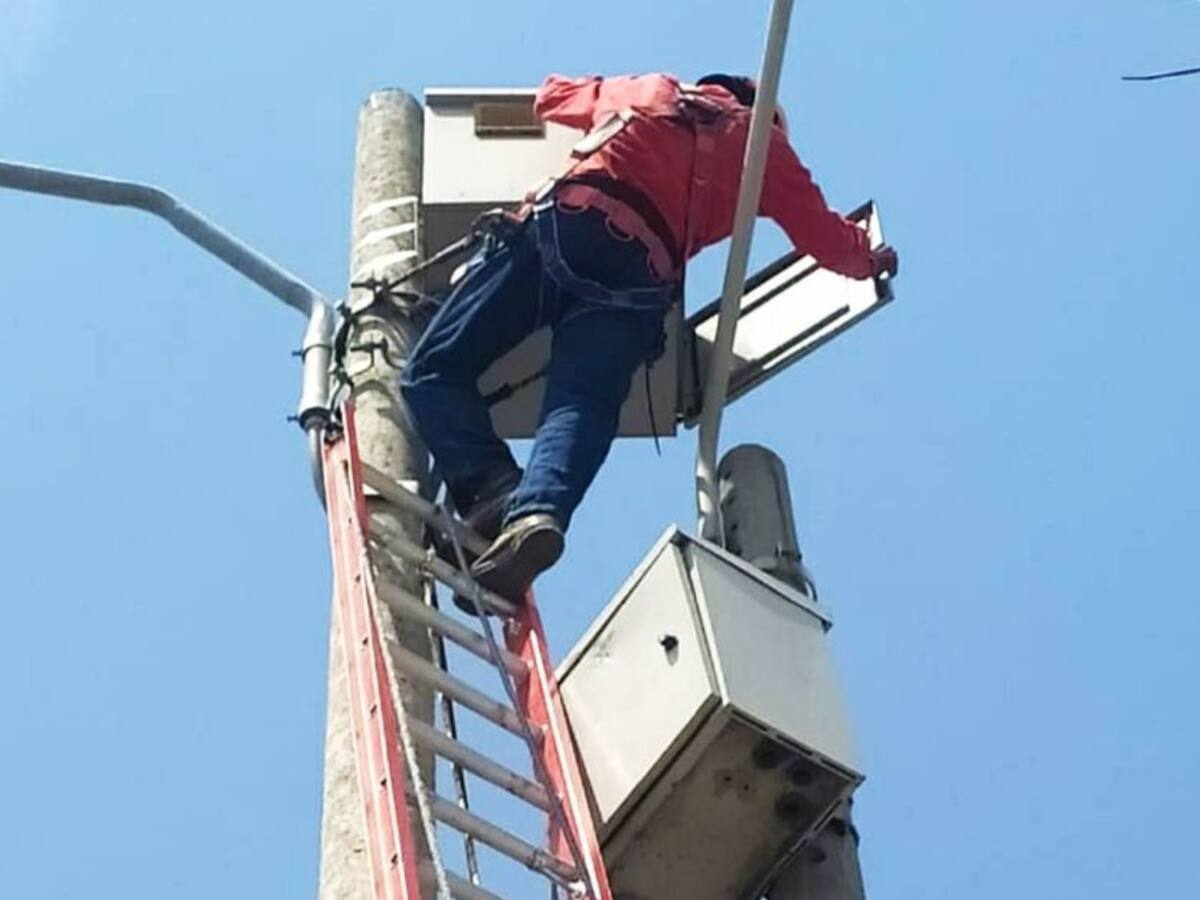 Distriseguridad denunció hurto de fibra óptica en cámaras de Olaya