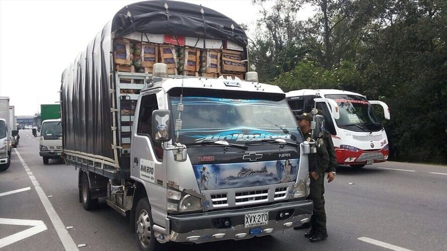 Paro de camioneros. Foto: Colprensa