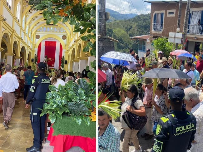 Seguridad en la Semana Santa en Risaralda (fotos: Policía Nacional)