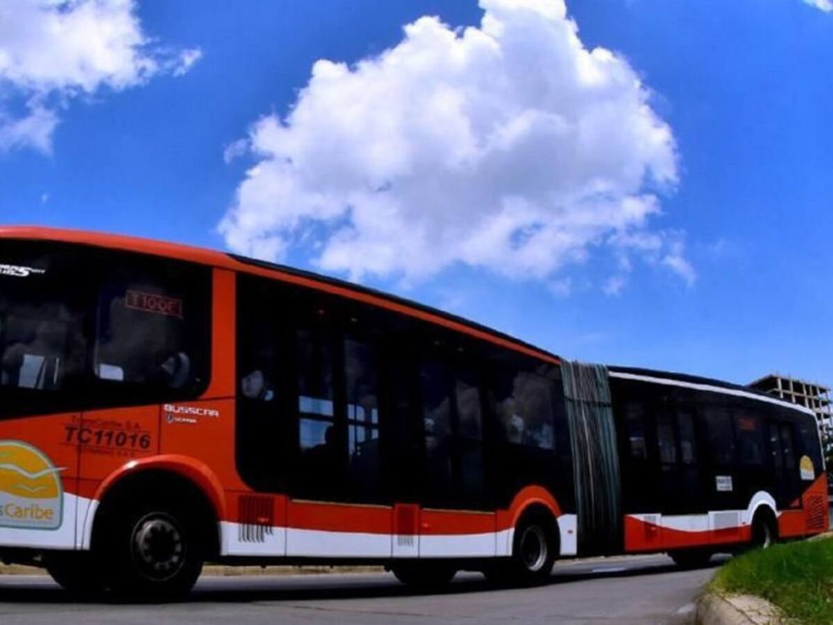 Transcaribe amplió horario de la ruta T100E los sábados