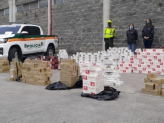 Cigarrillos y licor de contrabando fueron incautados en Caldas
