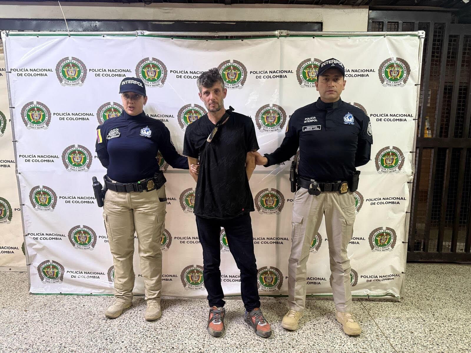 Deniz Santana Raúl Santiago, un ciudadano español en condición de calle que era requerido con circular roja de la Interpol. Foto: Cortesía.