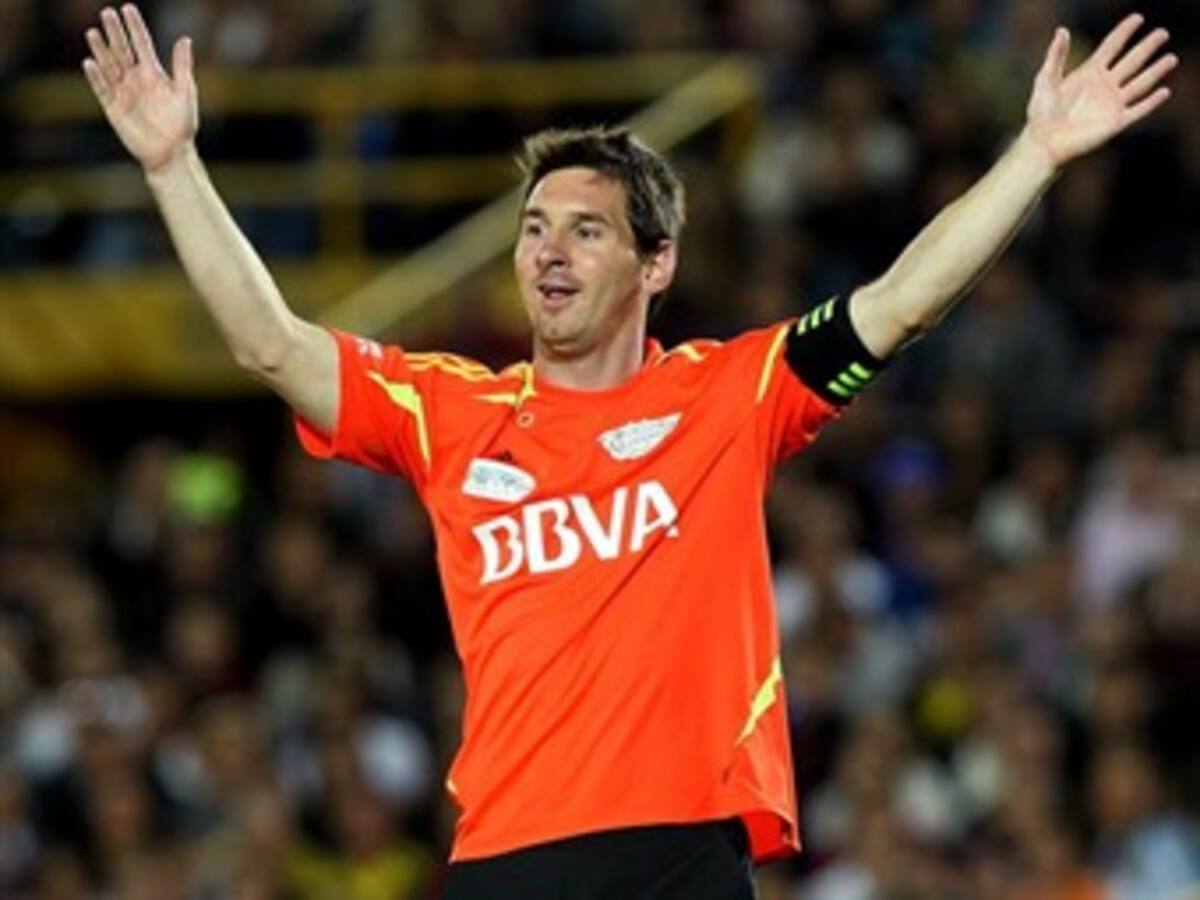 Amigos de Messi 6 - Resto del mundo 6, al final del partido de las estrellas