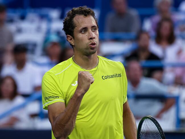 Daniel Galán, raqueta masculina número 1 de Colombia. (Photo by Scott Taetsch/Getty Images)