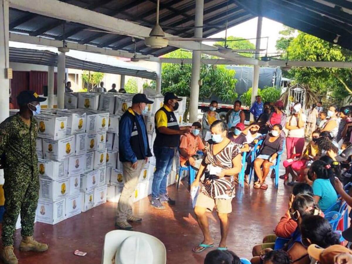 Entregaron ayudas humanitarias en el corregimiento Isla Grande de Magangué