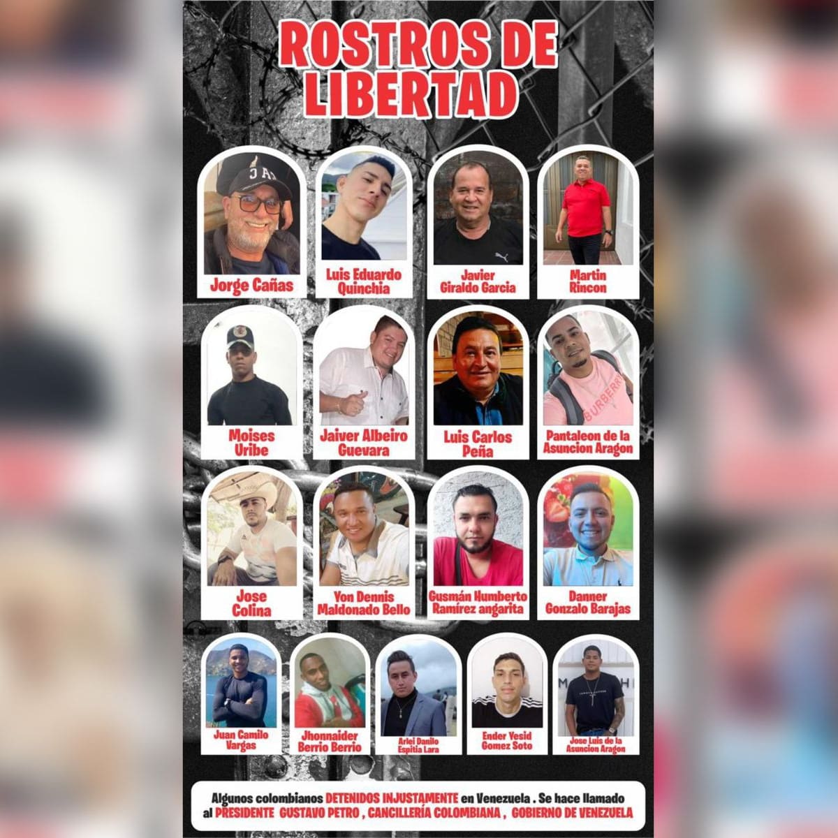 Dirigentes políticos del Táchira piden la libertad de colombianos detenidos en cárceles de Venezuela