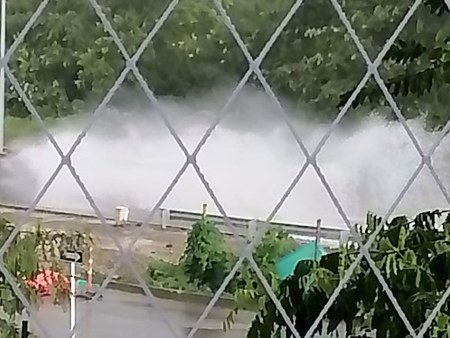 Las lluvias inundaron puente de Bochalema