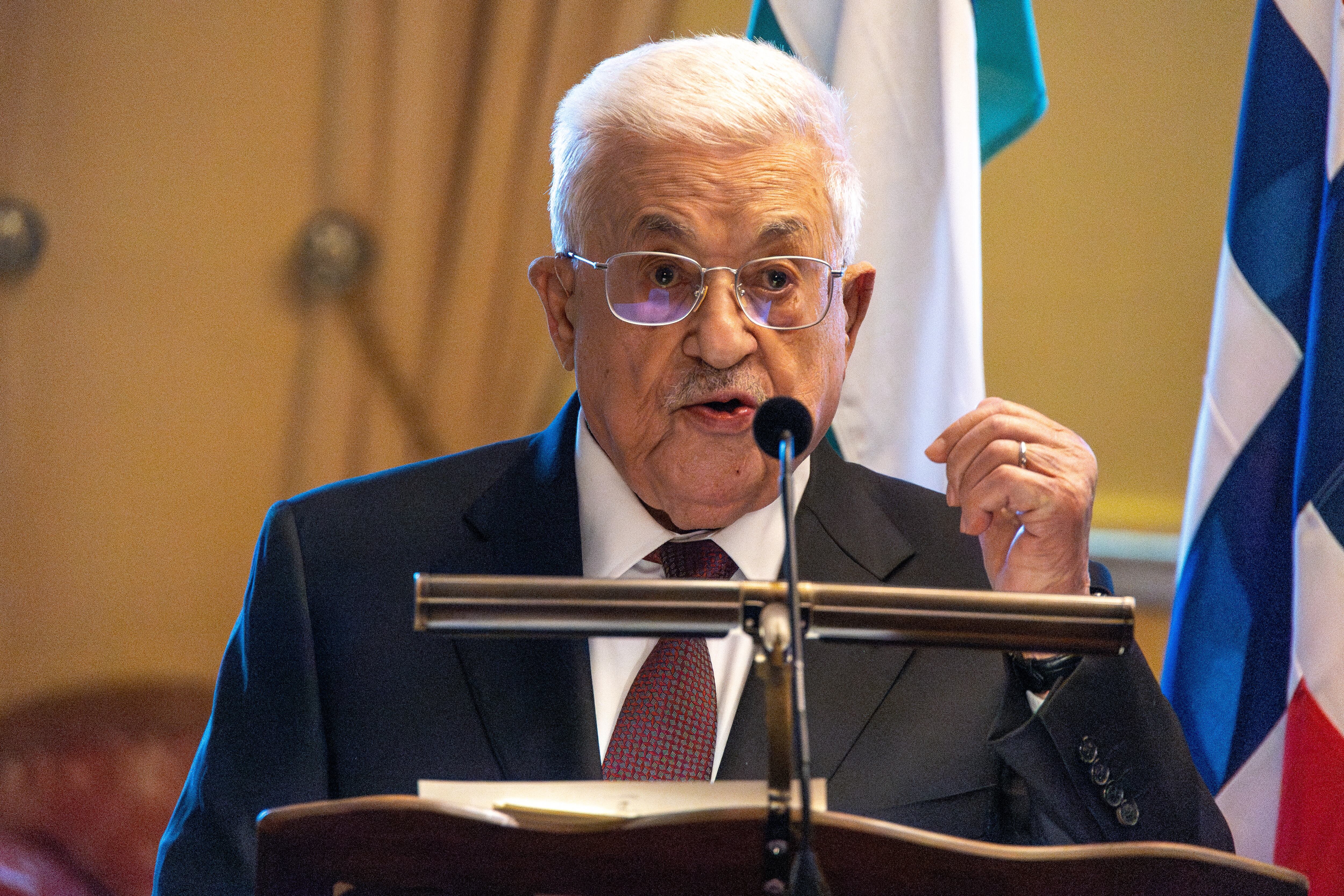 Presidente de Palestina, Mahmoud Abás (Cortesía: Kristian Tuxen Ladegaard Berg/NurPhoto via Getty Images)