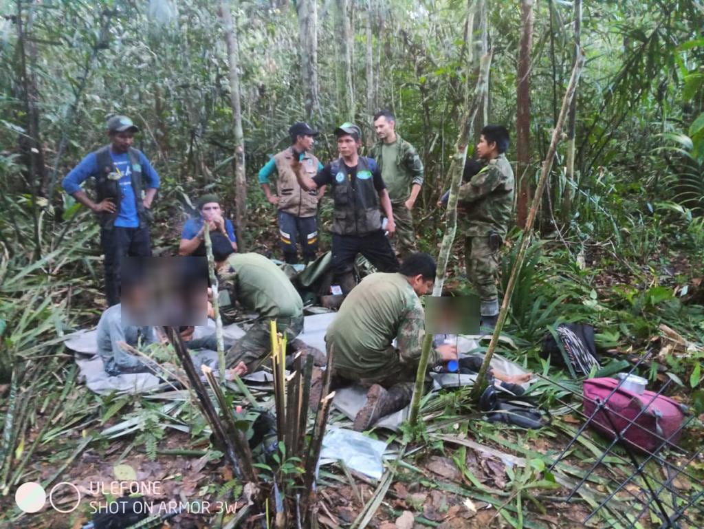 Niños encontrados en la selva del Guaviare
