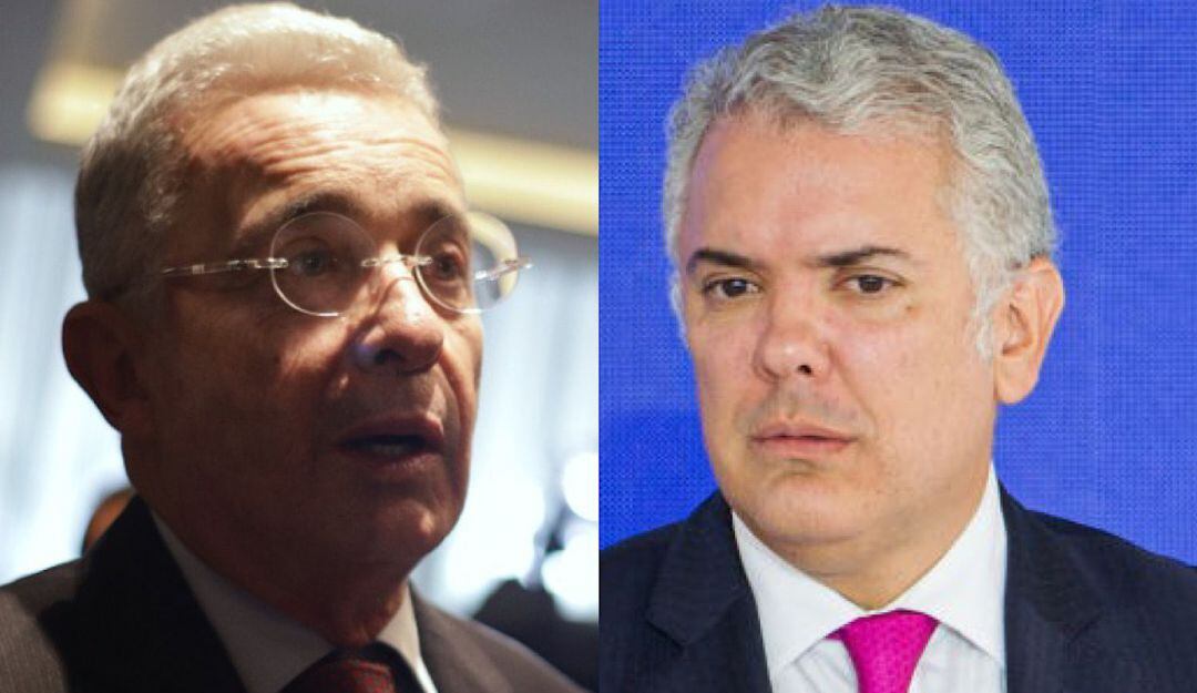 Álvaro Uribe e Iván Duque