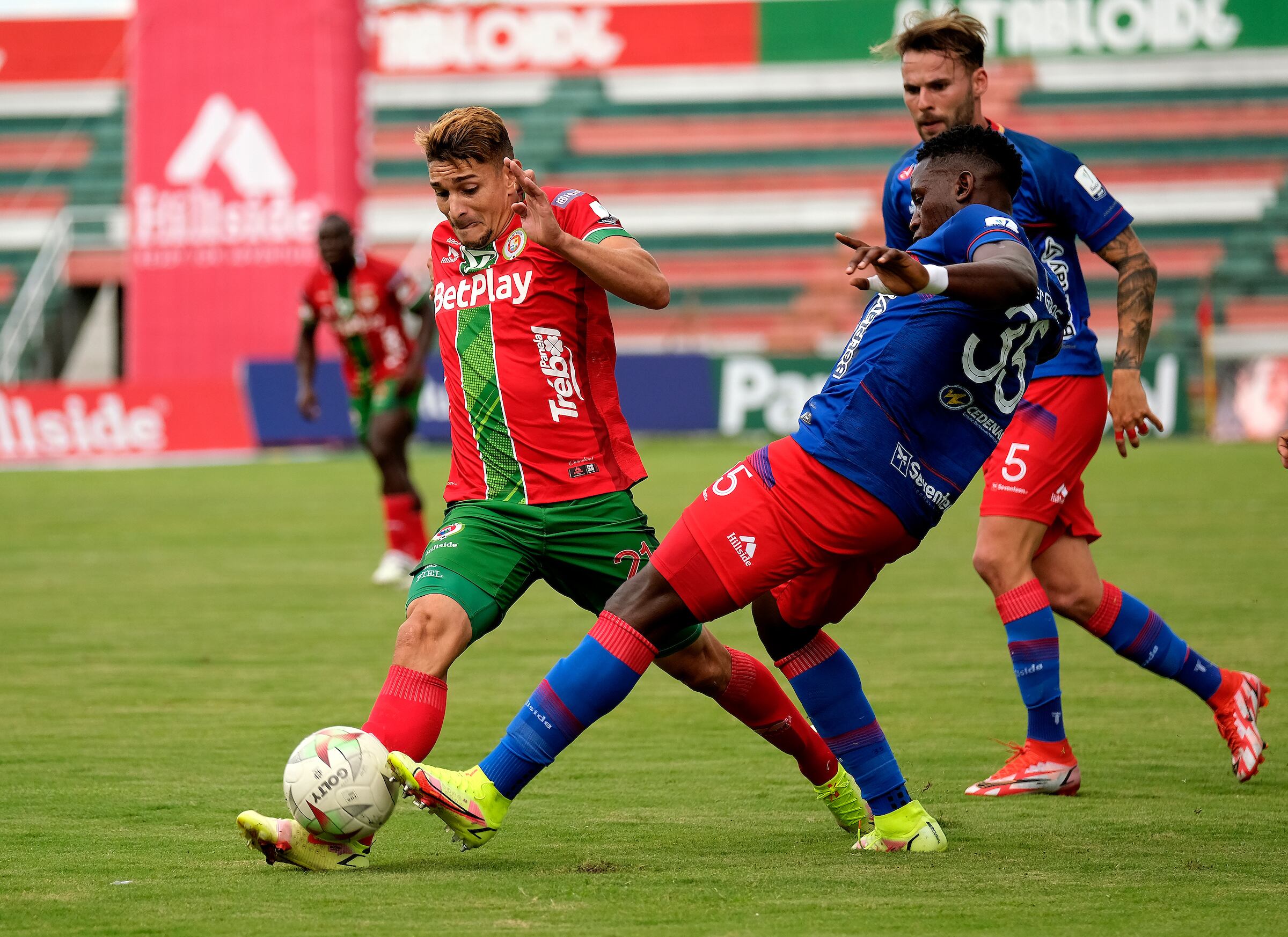 Deportivo Pasto frente a Cortuluá en la Liga.