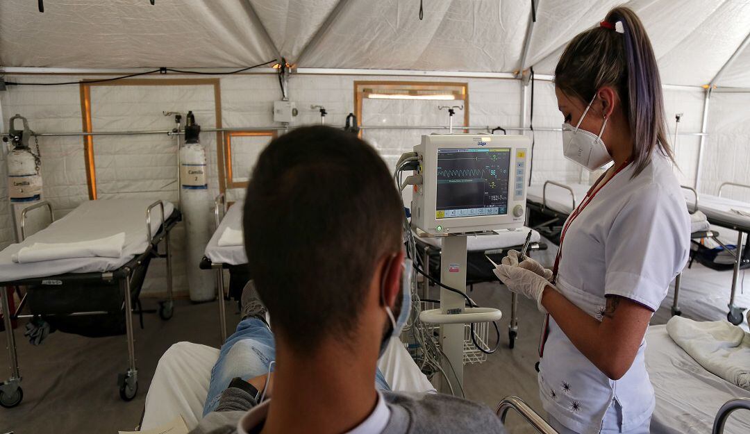 Paciente COVID en el territorio cordobés.
