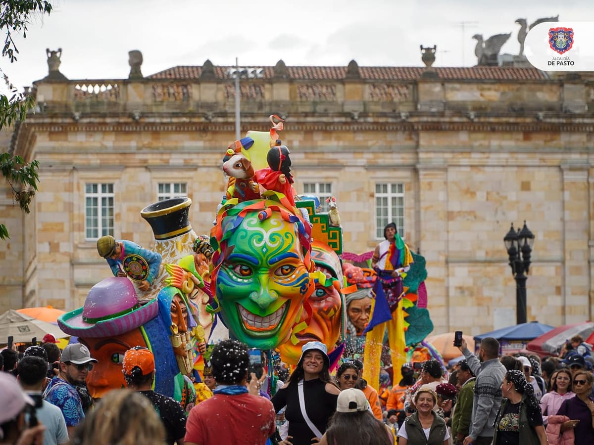 El Carnaval de negros y Blancos de Pasto se tomó las calles de Bogotá
