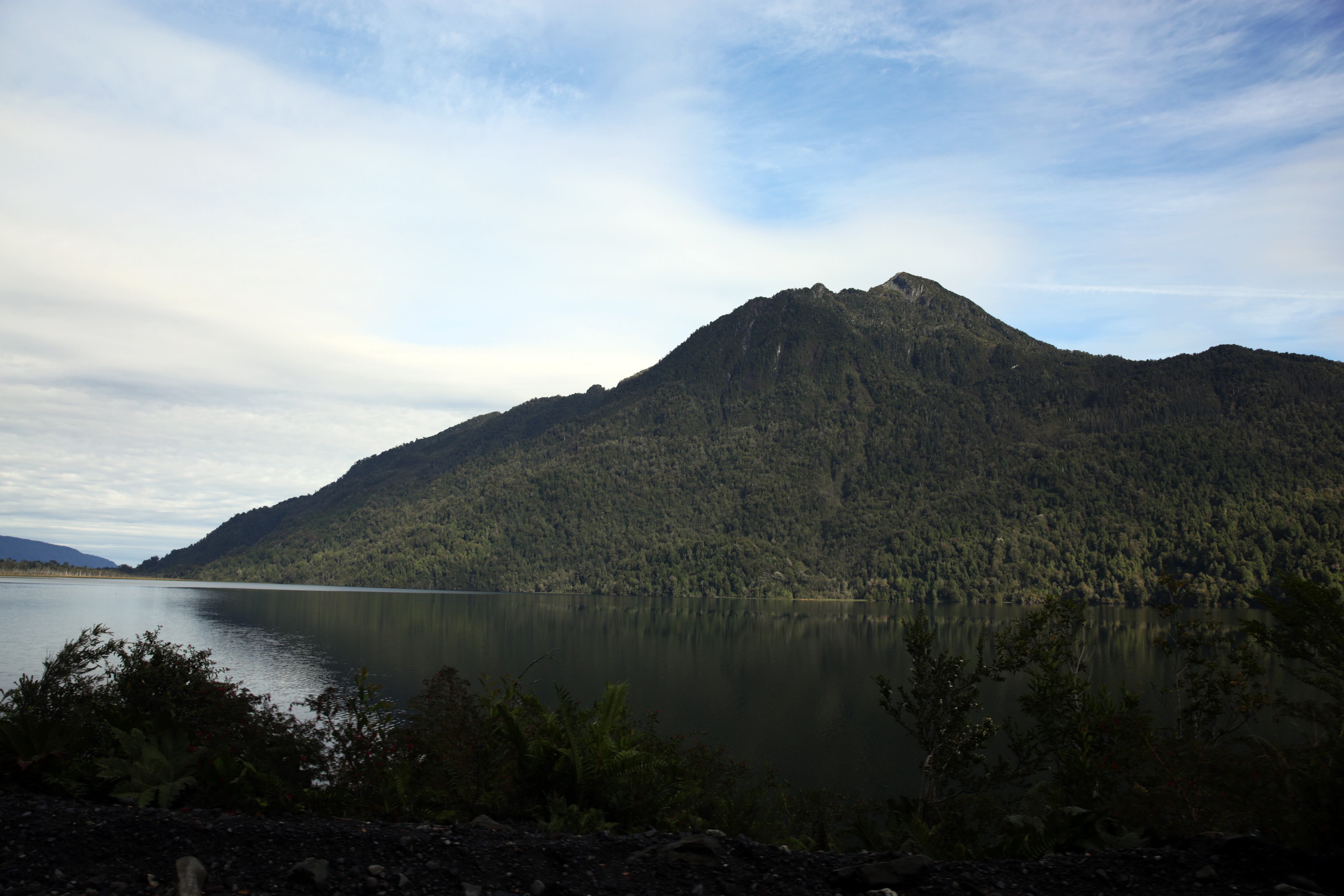 AME372. CHAITEN (CHILE), 31/05/2024.- Fotografía de archivo fechada el 25 de marzo de 2024 donde se muestra los bosques en el Fiordo Reñihué, en Caleta Gonzalo, Chaiten (Chile).