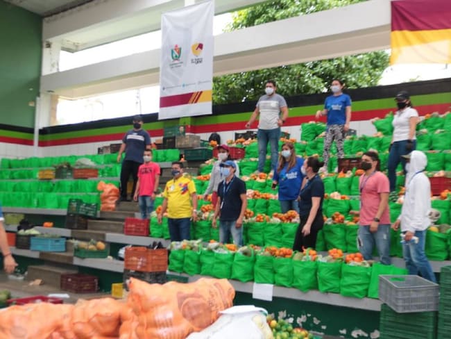 Más de 2.000 mercados se vendieron por campesinos de Ibagué en Bogotá
