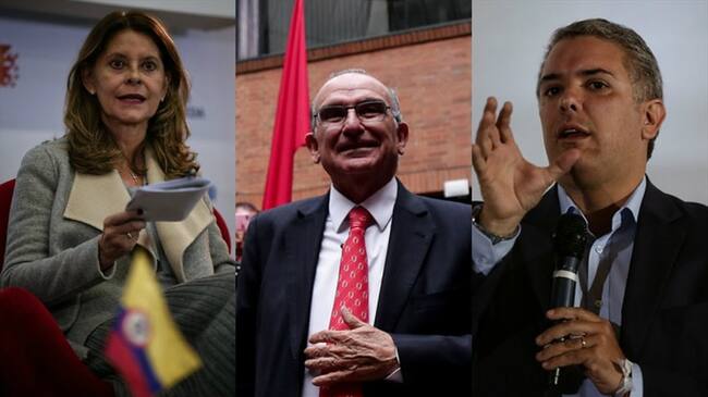 Marta Lucía Ramírez, Humberto de la Calle e Iván Duque (de izquierda a derecha). Foto: Colprensa