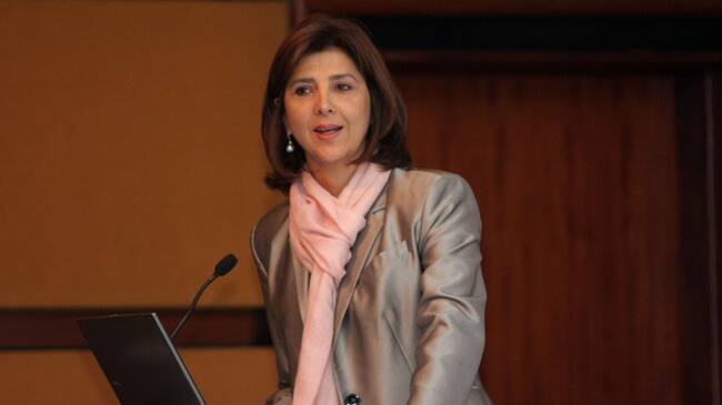 Canciller María Angela Holguín.