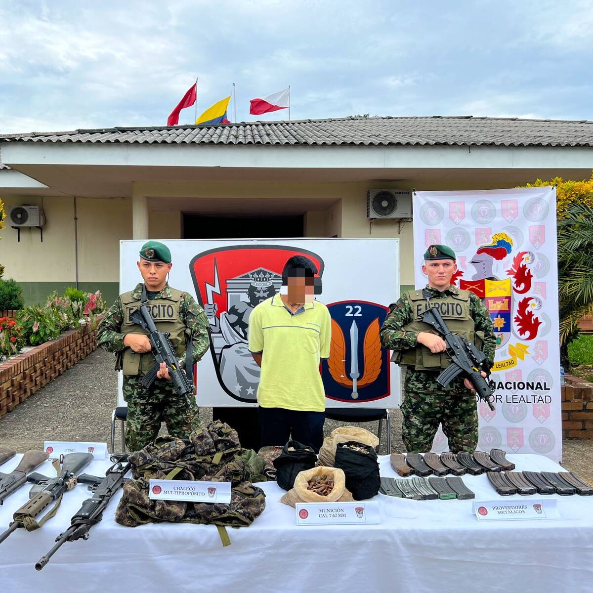 En Putumayo capturan a alias Keiler, utilizaba a menores de edad para el tráfico de armas