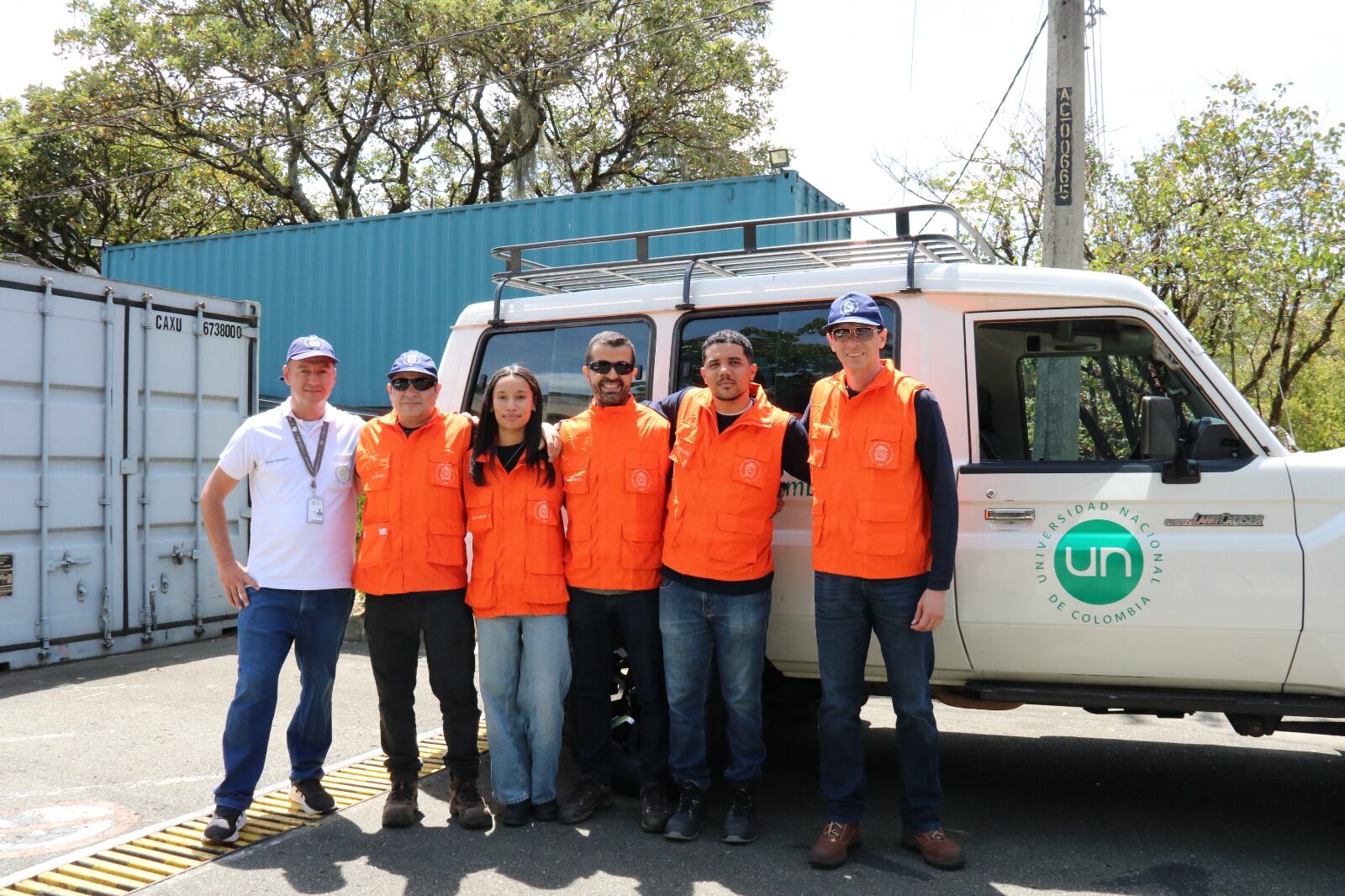 Comisión de la Universidad Nacional de la sede Medellín que viajó al Eje Cafetero. Cortesía: UNAL sede Medellín