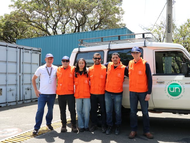 Comisión de la Universidad Nacional de la sede Medellín que viajó al Eje Cafetero. Cortesía: UNAL sede Medellín