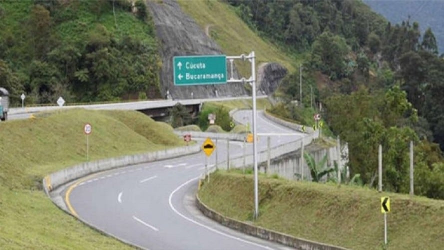Vía Cúcuta-Bucaramanga. Foto: Colprensa