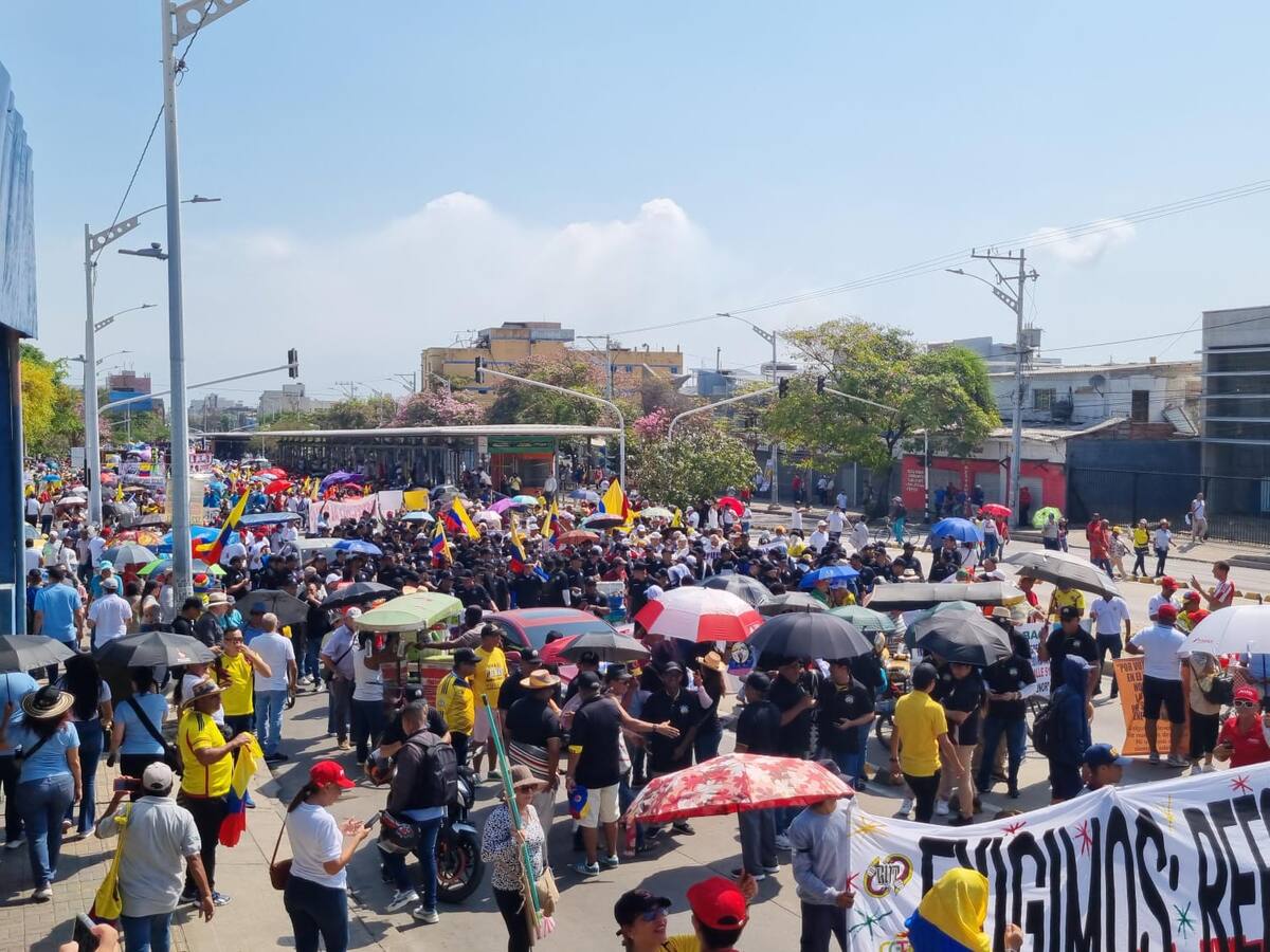 Multitudinaria marcha en Barranquilla por el Día del Trabajador: conozca el balance