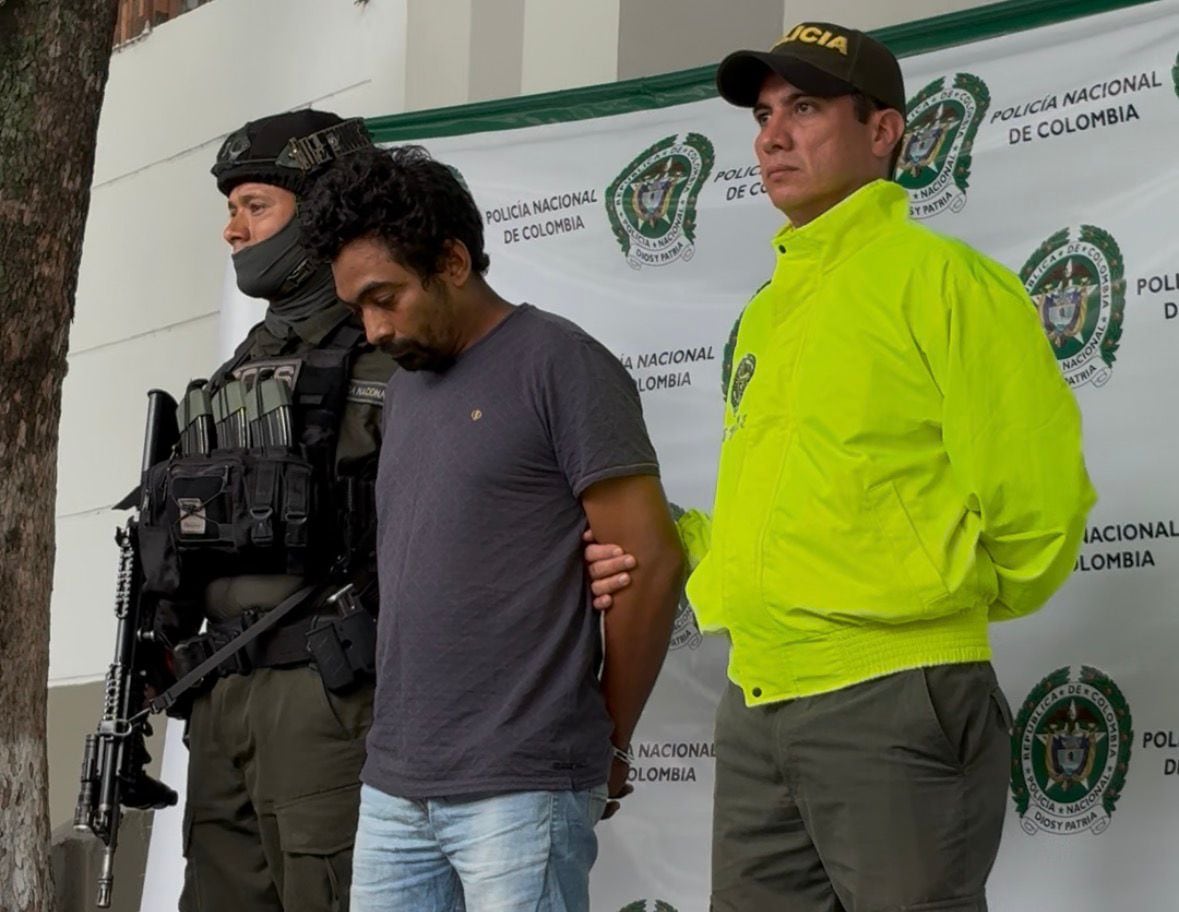 Capturan a presunto integrante del ELN en el Área Metropolitana de Cúcuta. / Foto: Jenny Márquez.