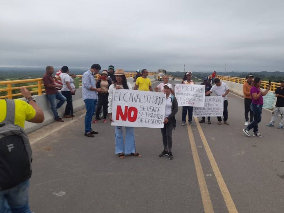 Posible adjudicación de APP Canal del Dique generó protestas en Bolívar