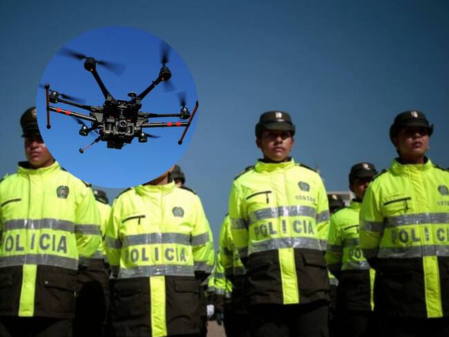 La Policía Metropolitana de Bogotá ha realizado 77 capturas con drones durante 2024