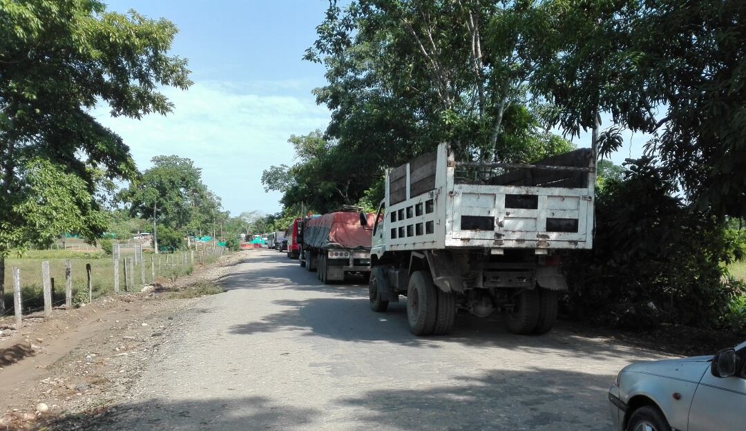Vía de acceso a Tibú
