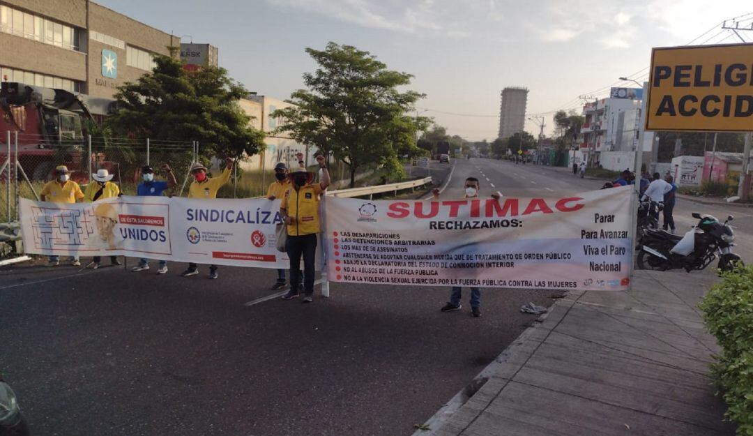 En sectores como la Y de Contecar, peaje de Ceballos, Parque América y SENA Náutico se ubicaron las concentraciones