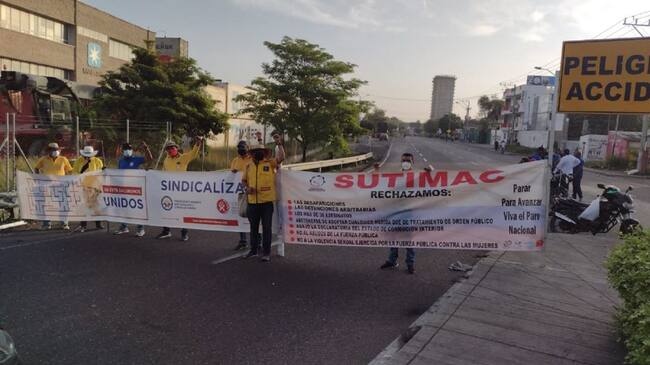 En sectores como la Y de Contecar, peaje de Ceballos, Parque América y SENA Náutico se ubicaron las concentraciones